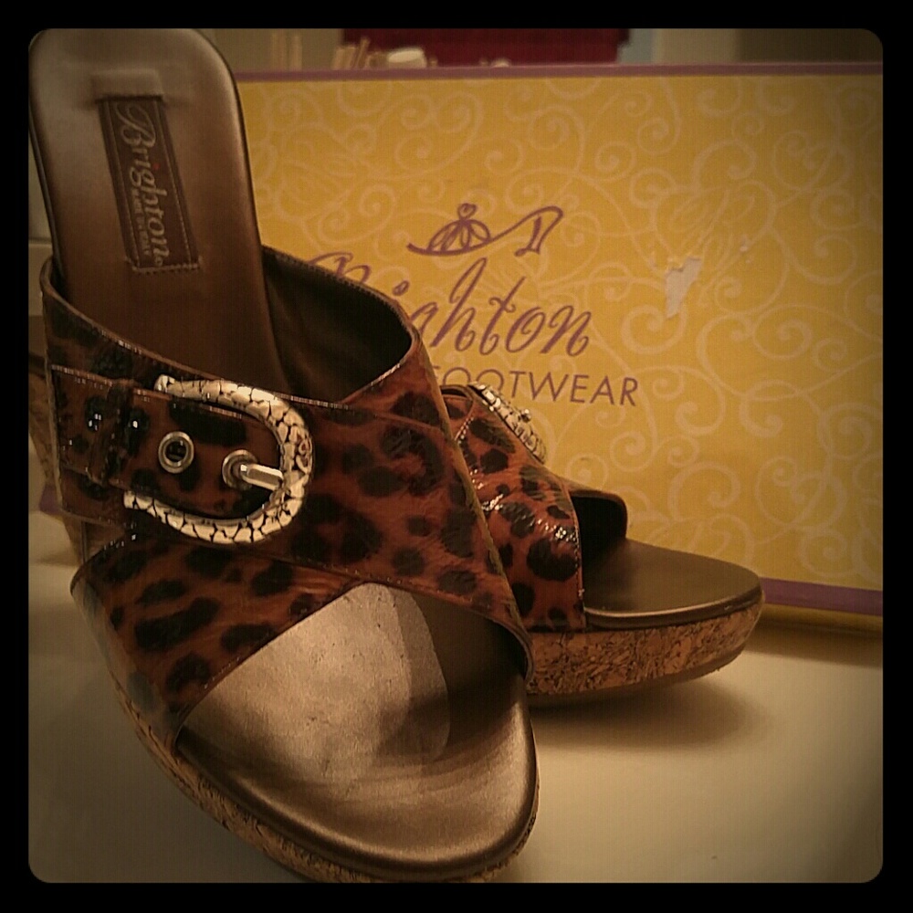 Brighton Summer Leopard Wedges